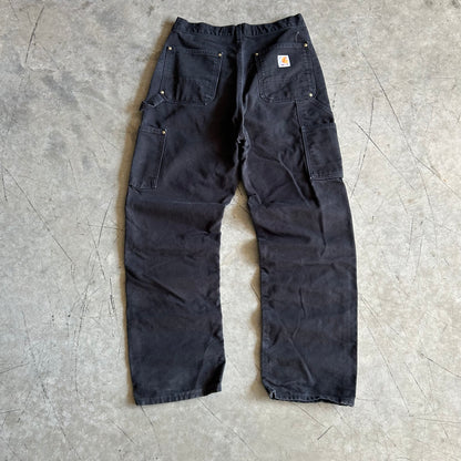 Carhartt Black Double Knee Work Pants