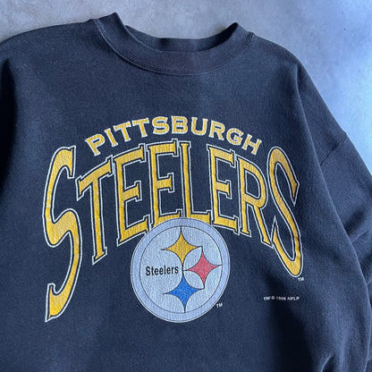 Vintage Pittsburgh Steelers Arch Spell-Out & Logo Sweatshirt