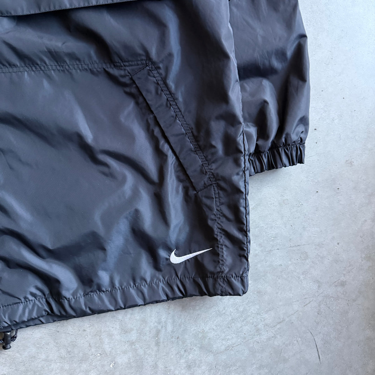Y2K Nike Black Windbreaker Jacket
