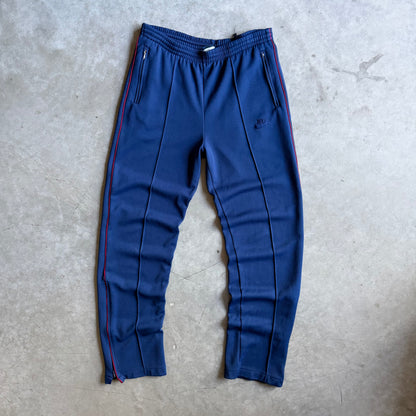 Nike Navy Pleated Navy Red Accent Track Pants