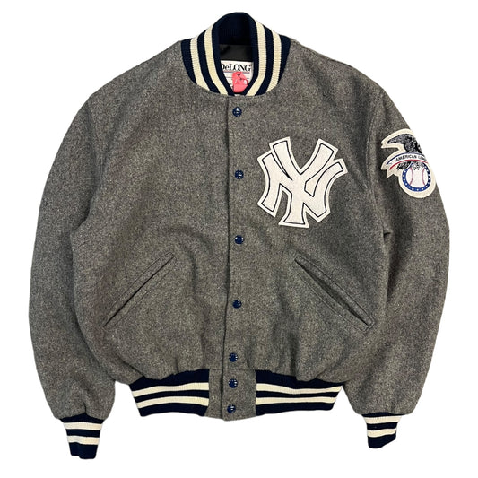 90s DeLong New York Yankees Varsity Jacket