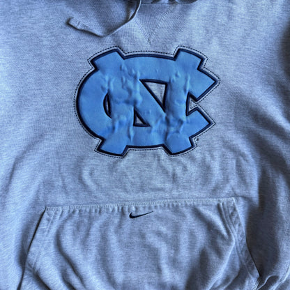 Y2K Nike UNC Centered Logo Gray Hoodie