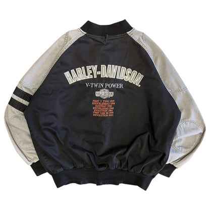 Harley Davidson Grey/Black Zip Up Jacket