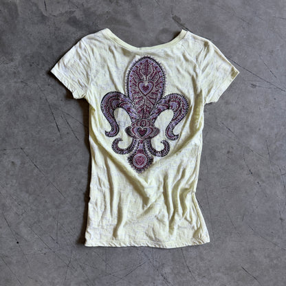 Y2K Vocal Yellow Acid Fleur Tee