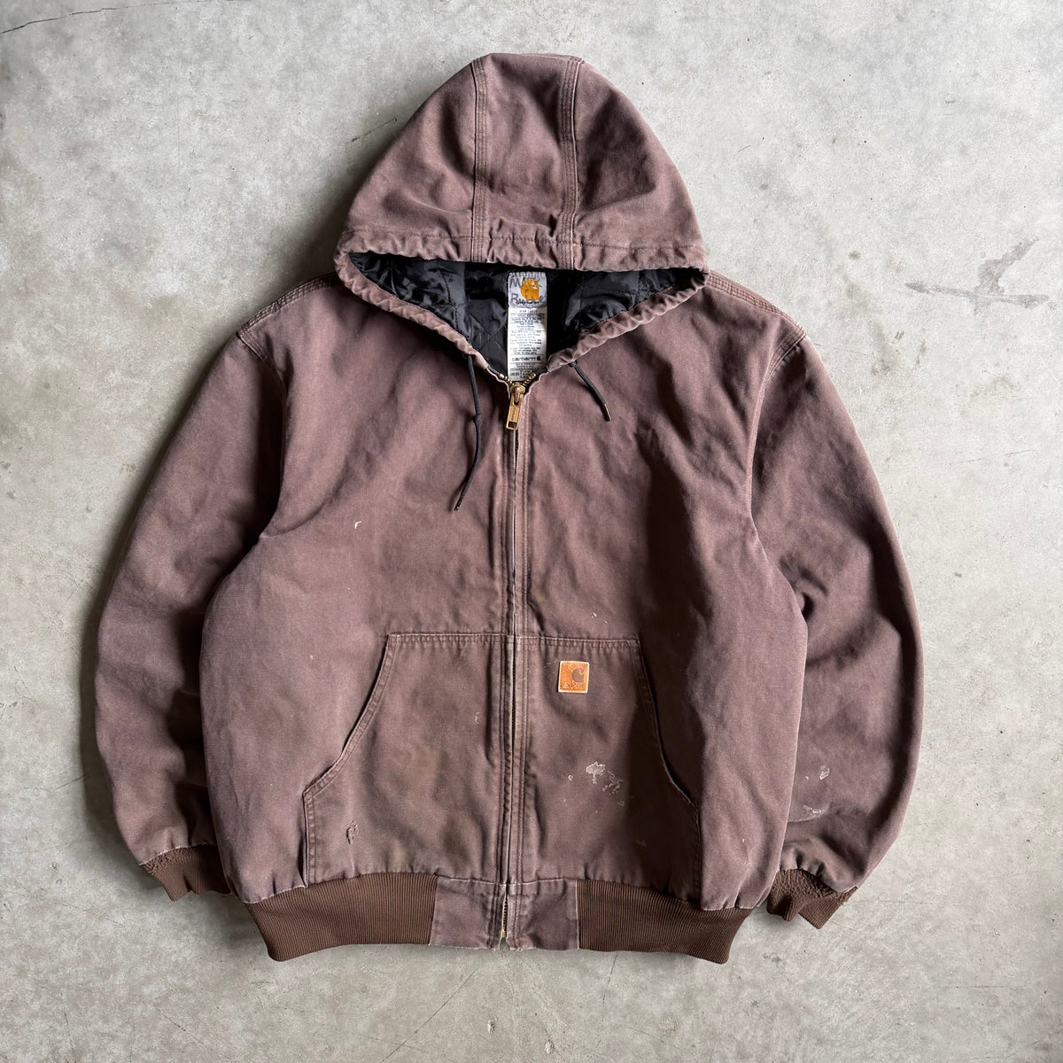 Carhartt ‘J280 DKB’ Dark Brown Quilt Lined Active Jacket