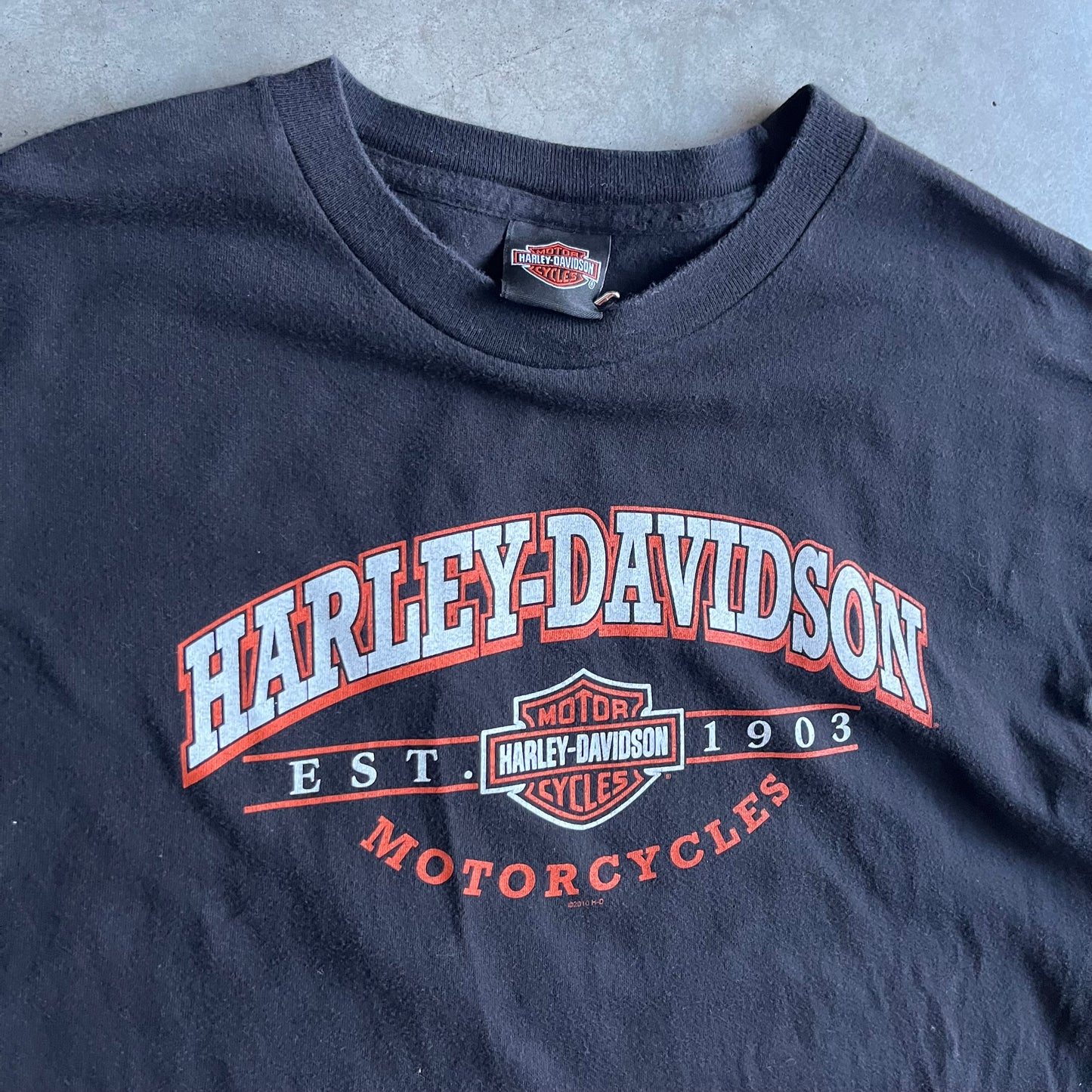 Vintage Orlando Harley Davidson Spell Out Tee