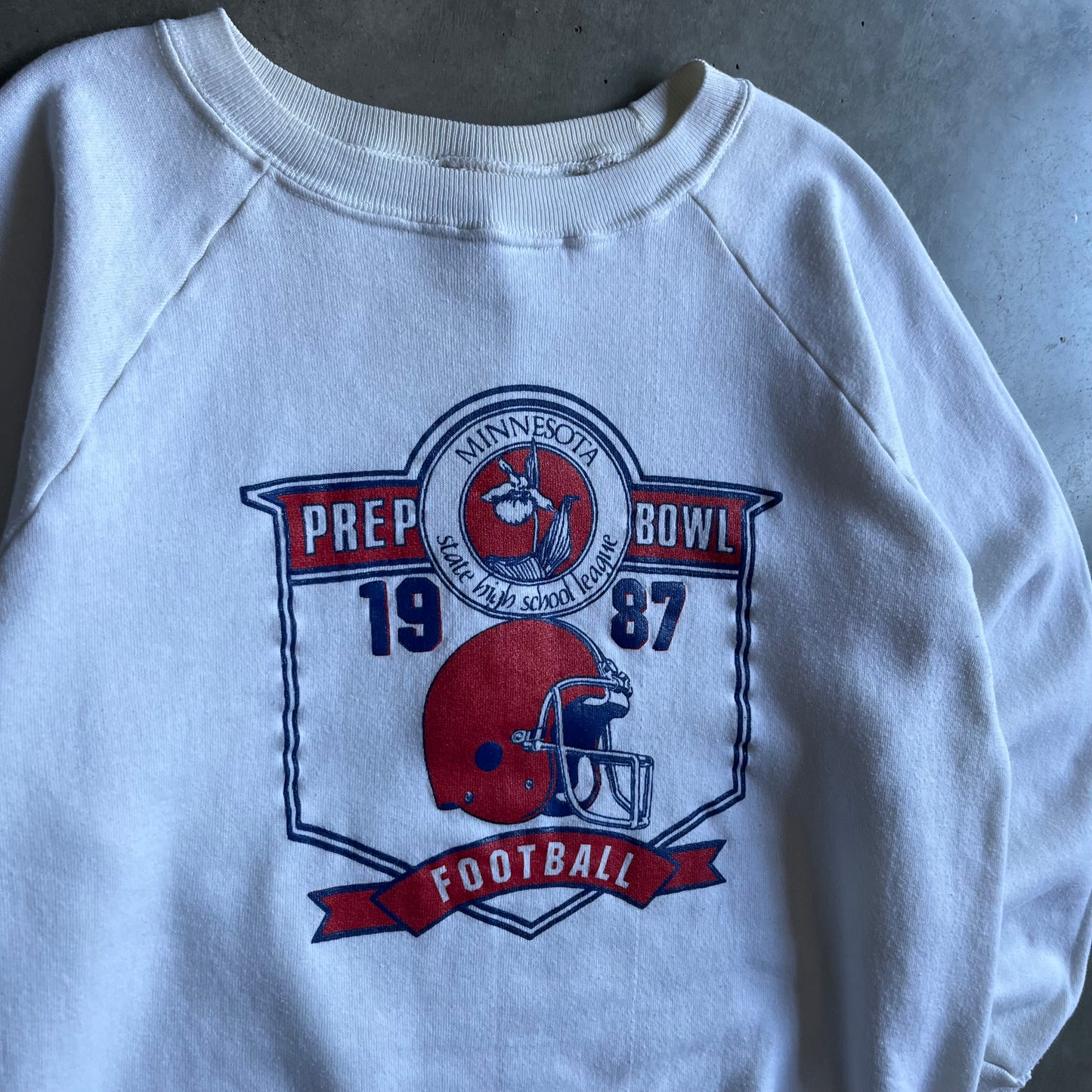 Vintage Champion Minnesota ‘87 Prep Bowl Raglan Sweatshirt