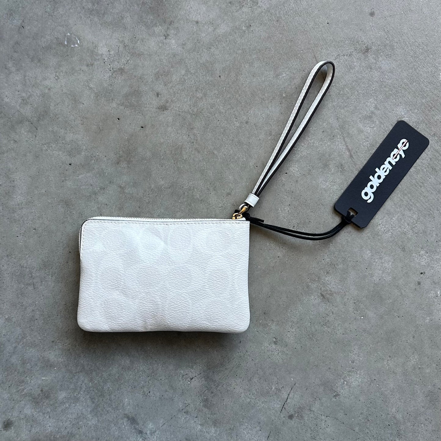 Coach White Jacquard Wallet Pouch