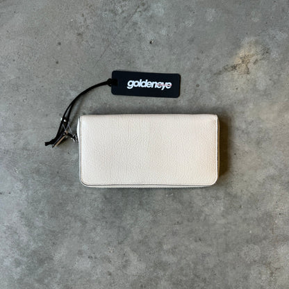 Coach White Leather Wallet With Red Embroidered Heart