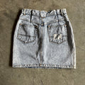 Women’s Vintage Get Used Acid Wash Denim Mini Skirt