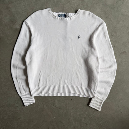 Polo Ralph Lauren White Knit Sweater
