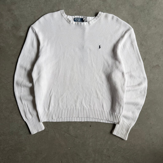 Polo Ralph Lauren White Knit Sweater