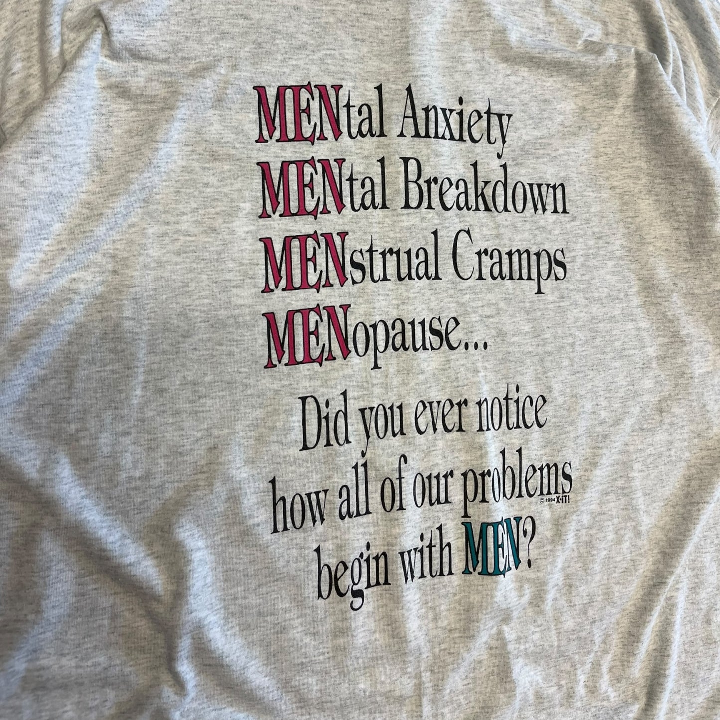Vintage “…Begin With Men?” Tee