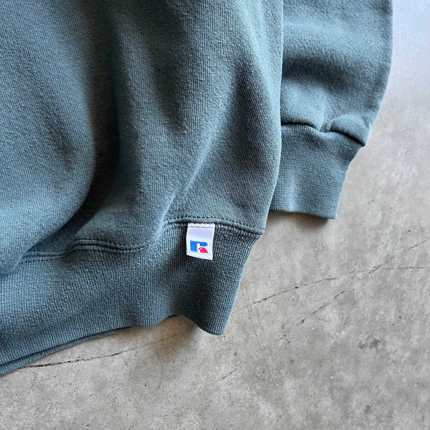 Vintage Pine Forest Slate Green Russell Athletic Sweatshirt