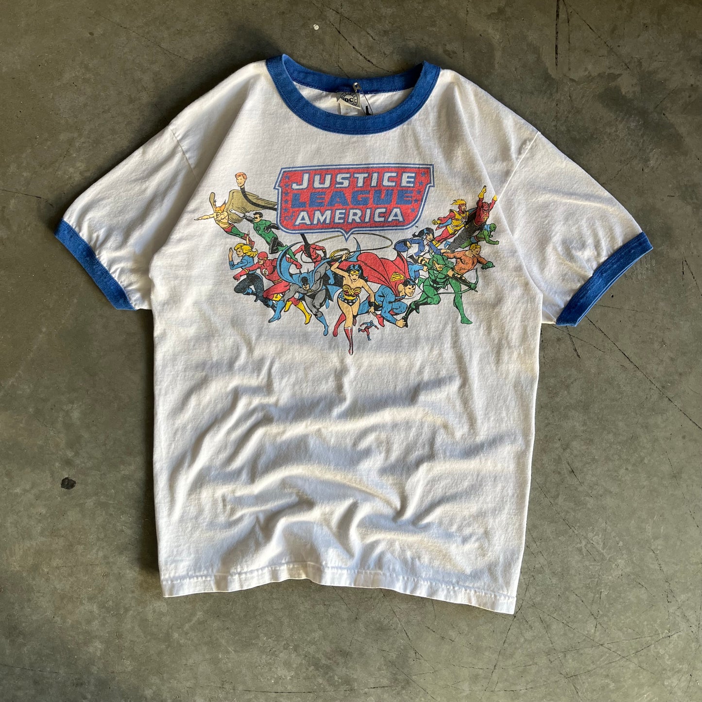 Y2K Justice League America Ringer Tee