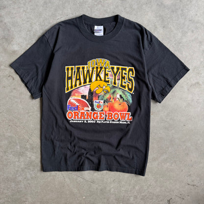 Y2K Iowa Hawkeyes 2003 Orange Bowl Tee