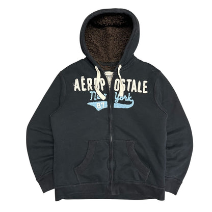 Y2K Aeropostale Sherpa Lined Chainstitch Hoodie