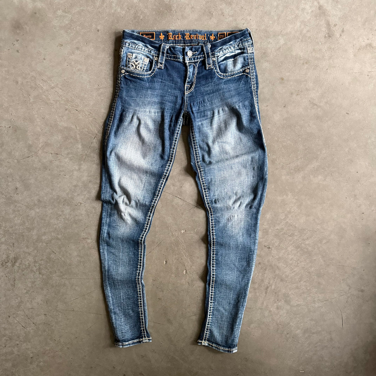 Women’s Y2K Rock Revival Boris Skinny Jeans
