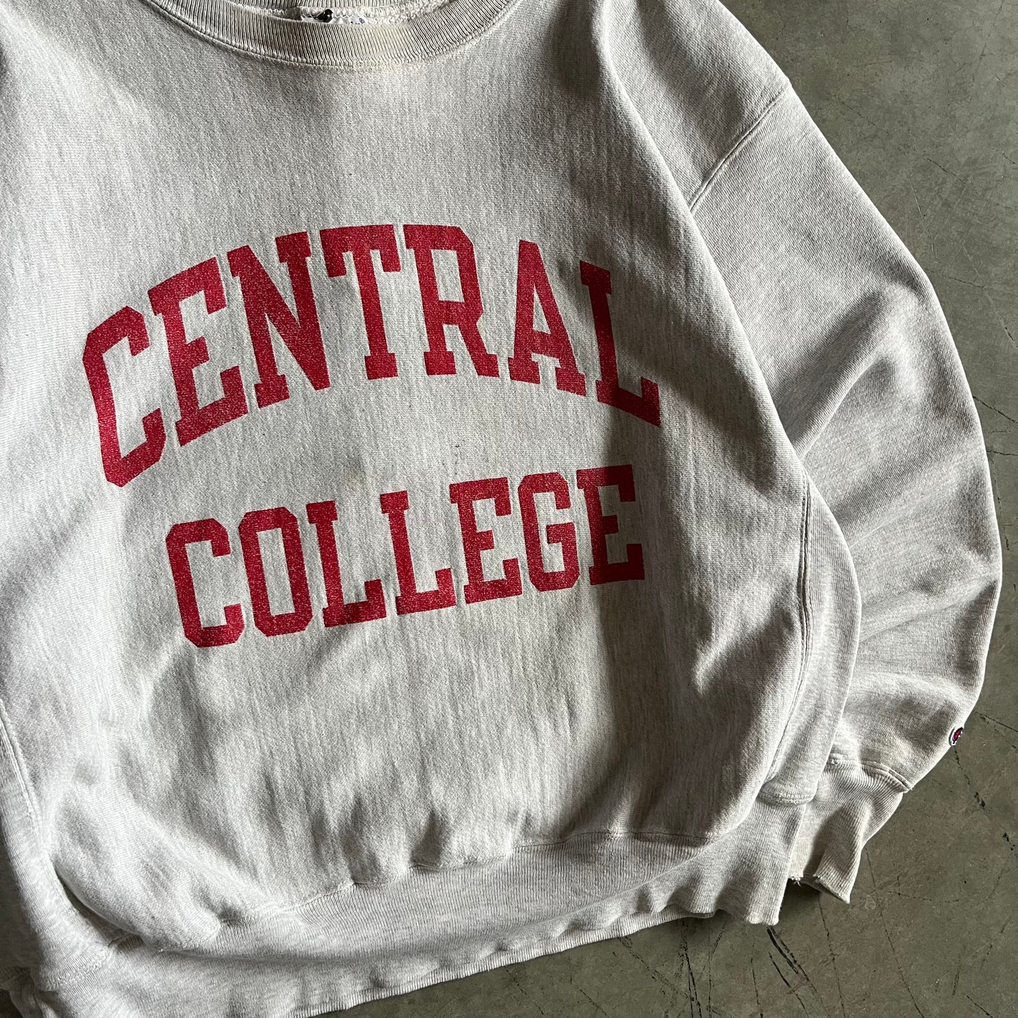 Vintage Champion Reverse Weave Central College Crewneck