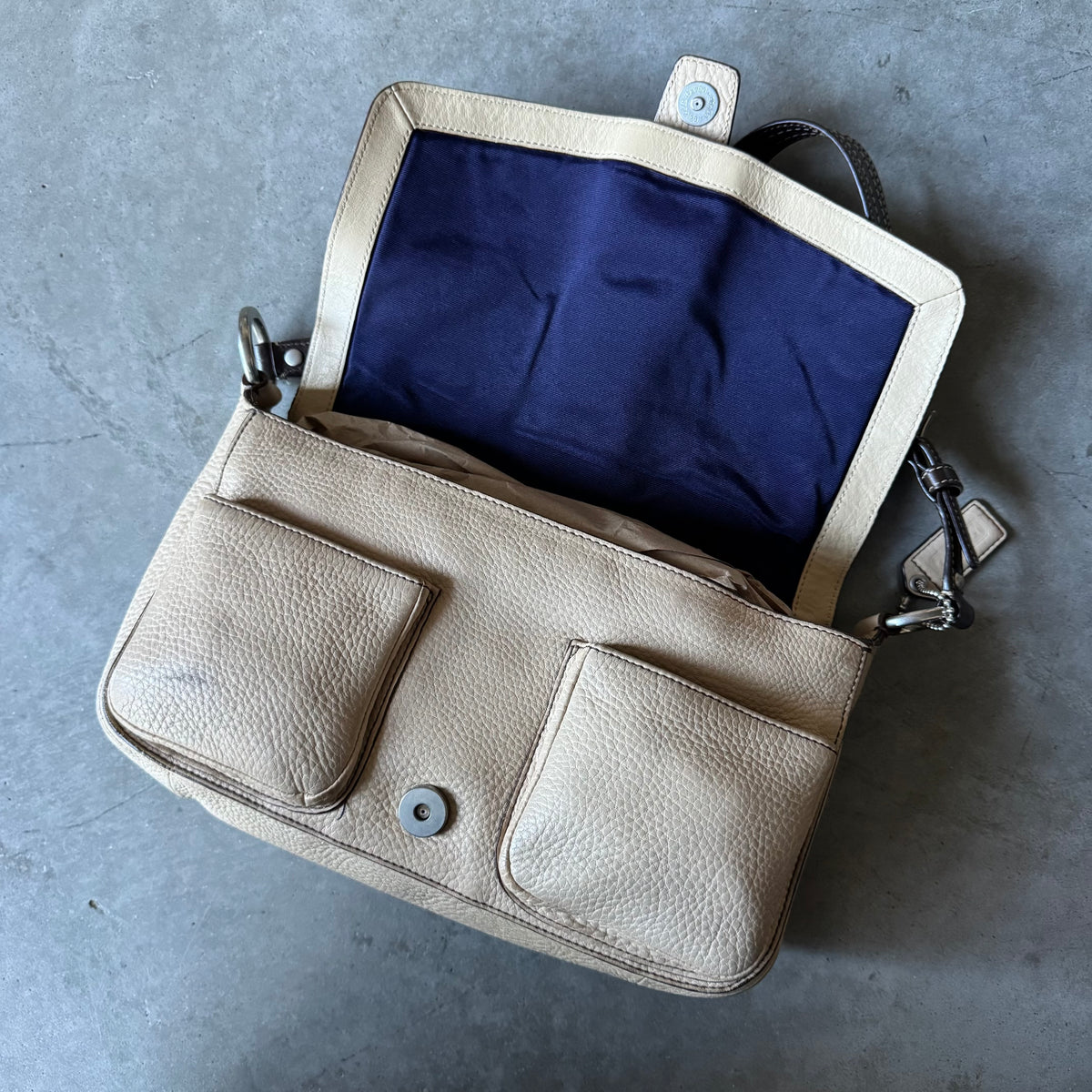 Y2K Coach Chelsea Field Bag Ivory