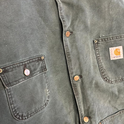 Carhartt ‘CB143’ Hunter Green Chore Coat