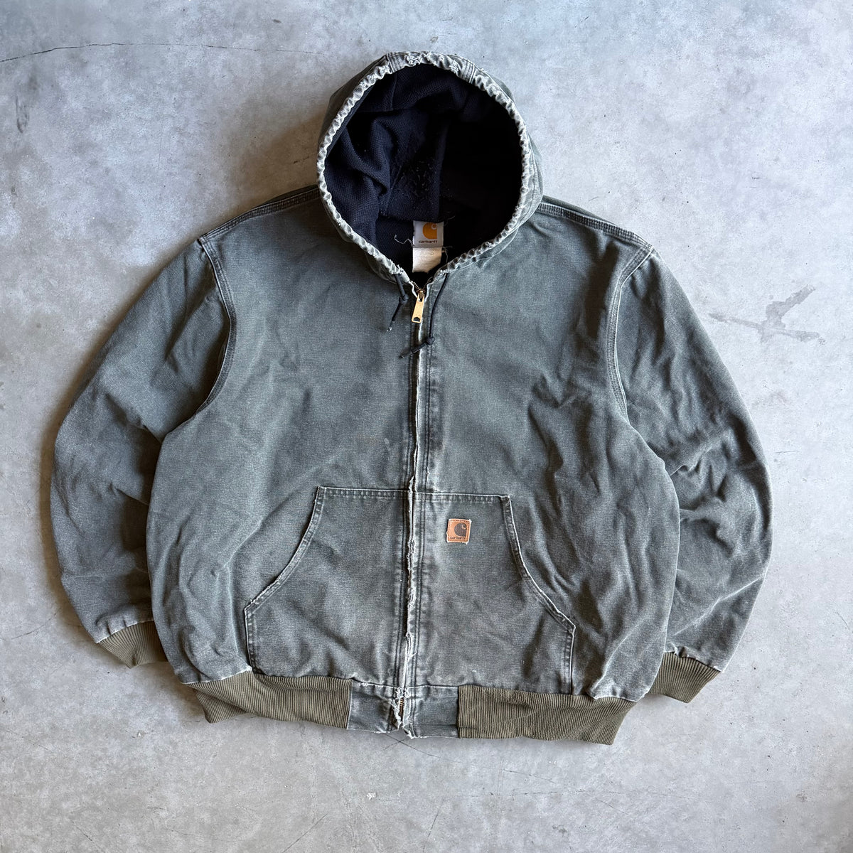 Vintage Carhartt ‘J25 MOS’ Moss Green Thermal Lined Active Jacket