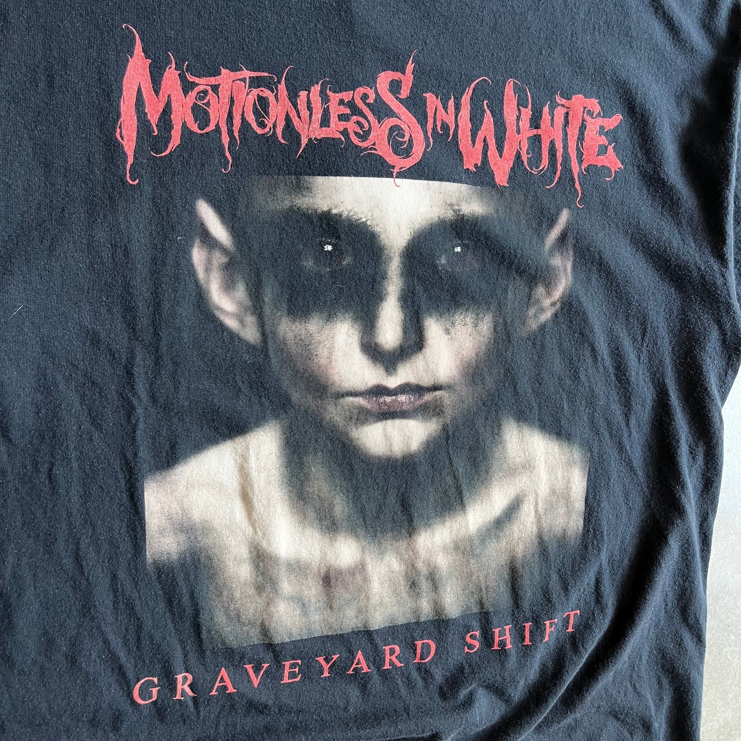 Y2K Motionless In White “Graveyard Shift” Album Tee