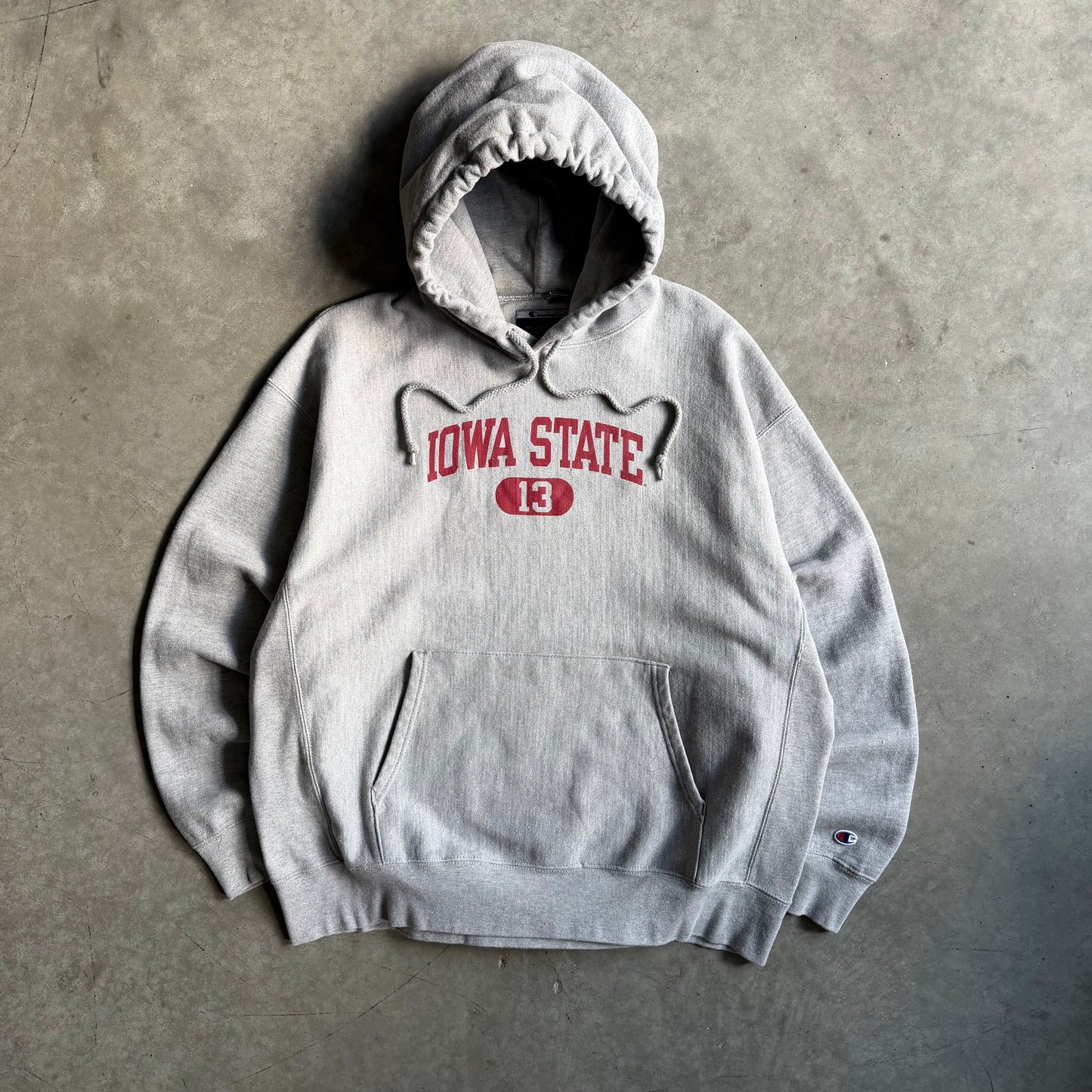 Vintage Champion Reverse Weave Iowa State #13 Spell-Out Hoodie
