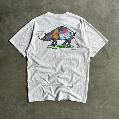 Vintage 1993 Pearl Jam Vs Threadworm Pig T Shirt