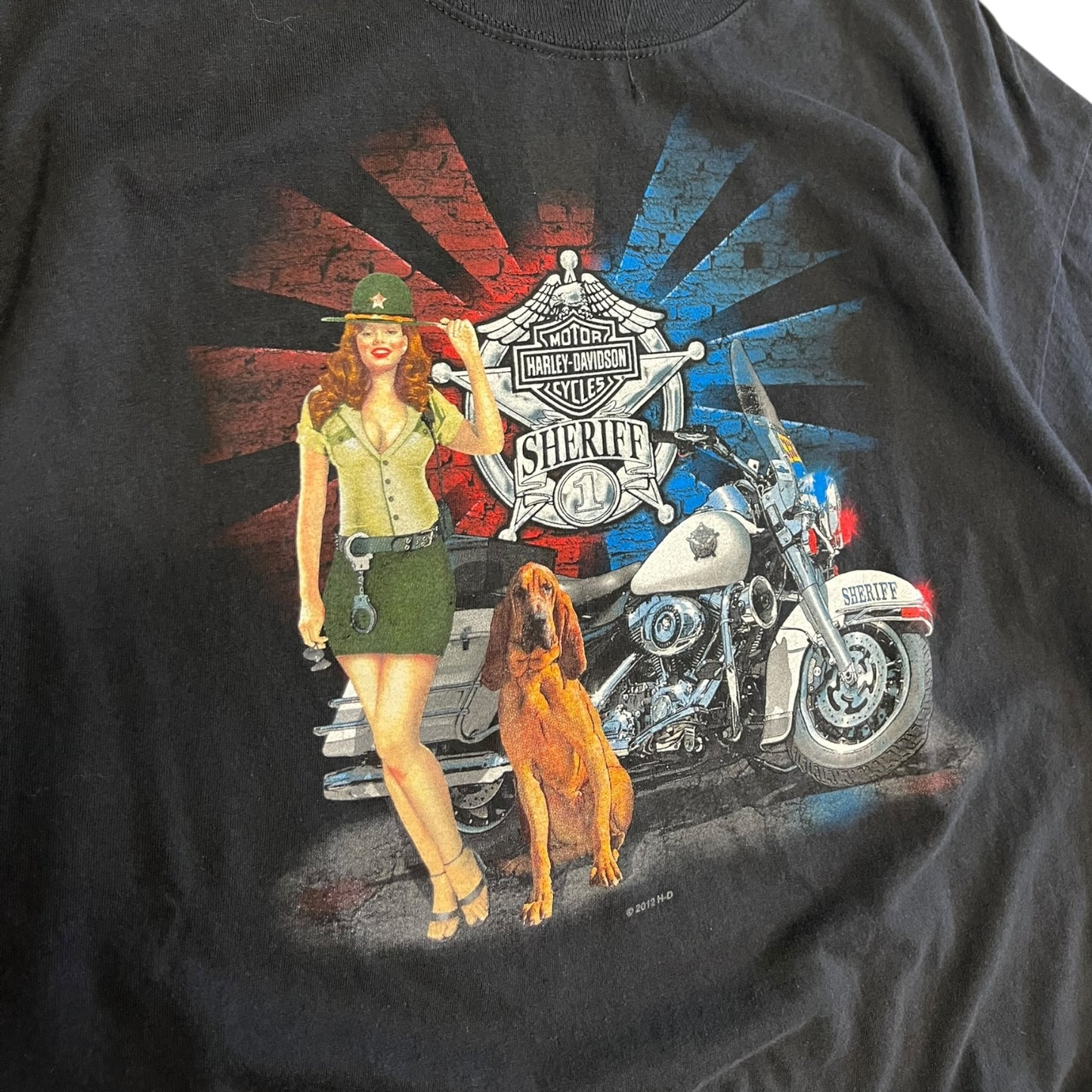 Y2K Harley Davidson Sheriff Women Tee