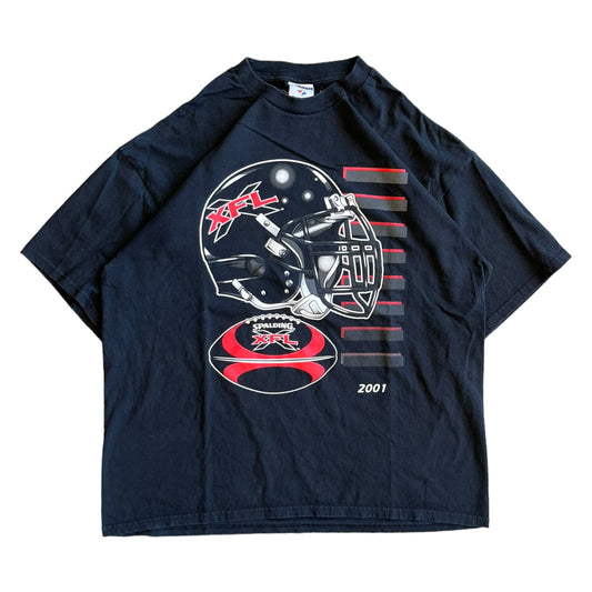 2001 XFL Spalding Roster Tee
