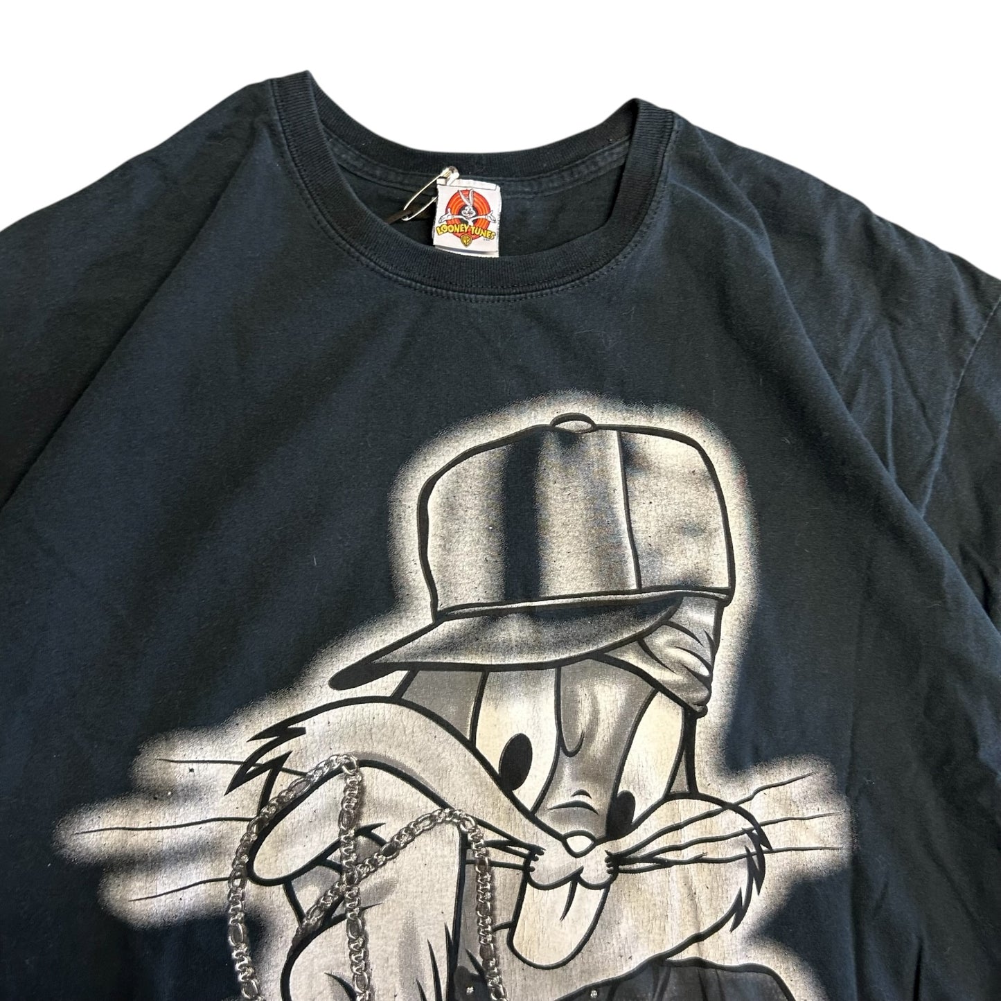 Y2K Looney Tunes Gangster Bugs Bunny T Shirt