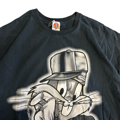 Y2K Looney Tunes Gangster Bugs Bunny T Shirt