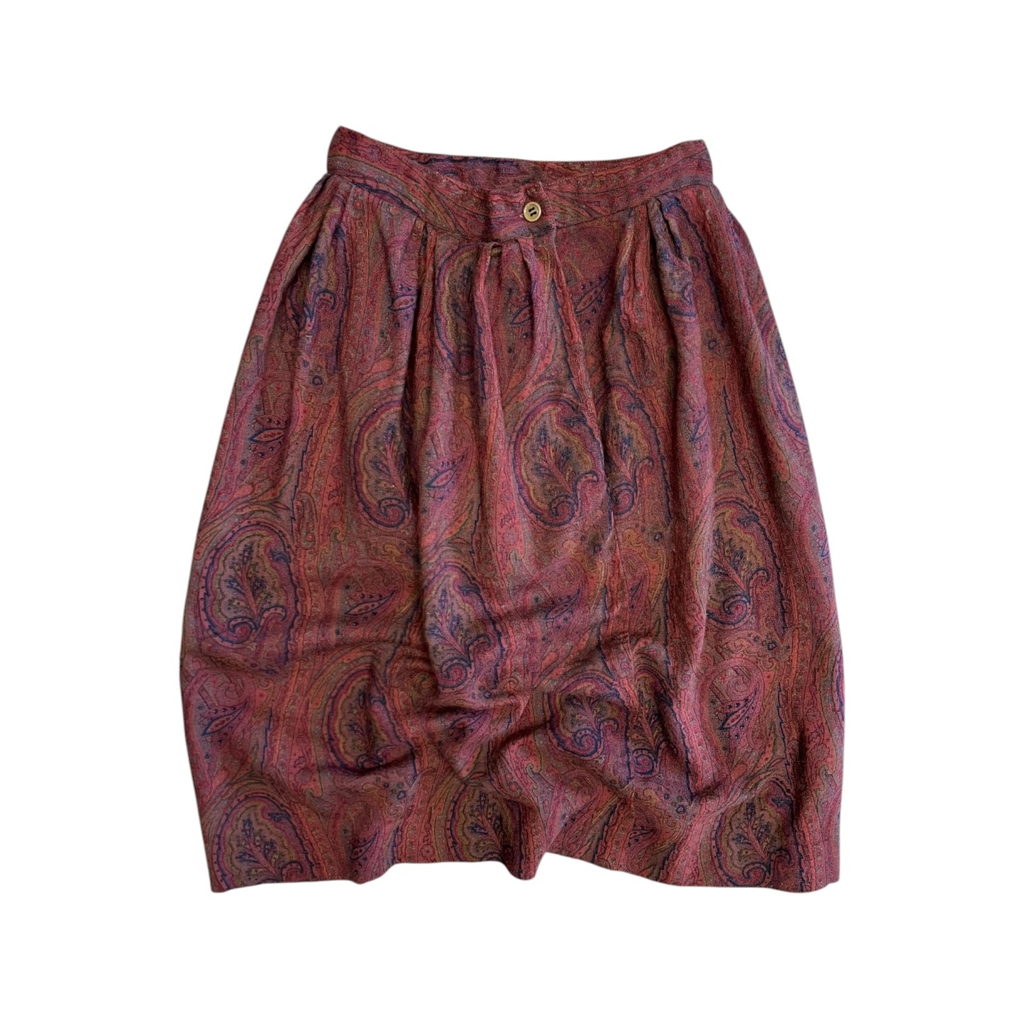 Woman’s Vtg Expression Wool Paisley Skirt