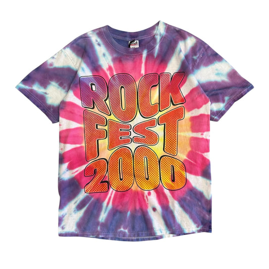 Vintage Rock Fest 2000 Tie Dye T Shirt