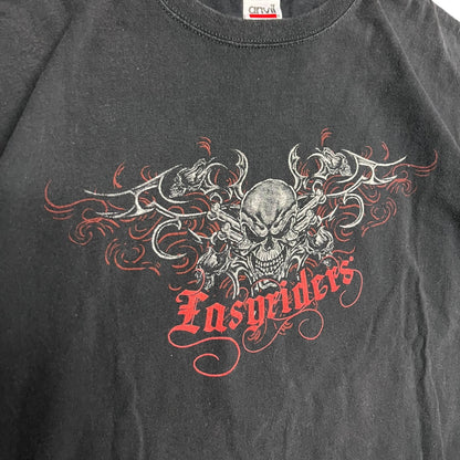 Y2K Easyriders Skull and Tribal Print Tee