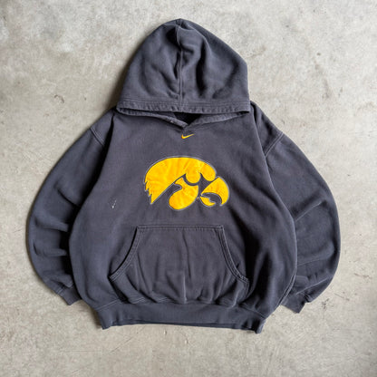 Y2K Nike Iowa Hawkeyes Big Center Hawk Logo Hoodie