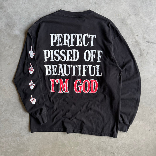 Vintage Murderdolls Middle Finger I’m God Longsleeve T Shirt