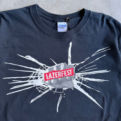 Y2K Lazerfest Fist Through Glass Promo Tee