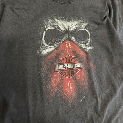 Y2K Harley Davidson Red Skull Tee