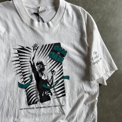 Vintage ‘94 DSM Dam To Dam 20k  Road Race Tee