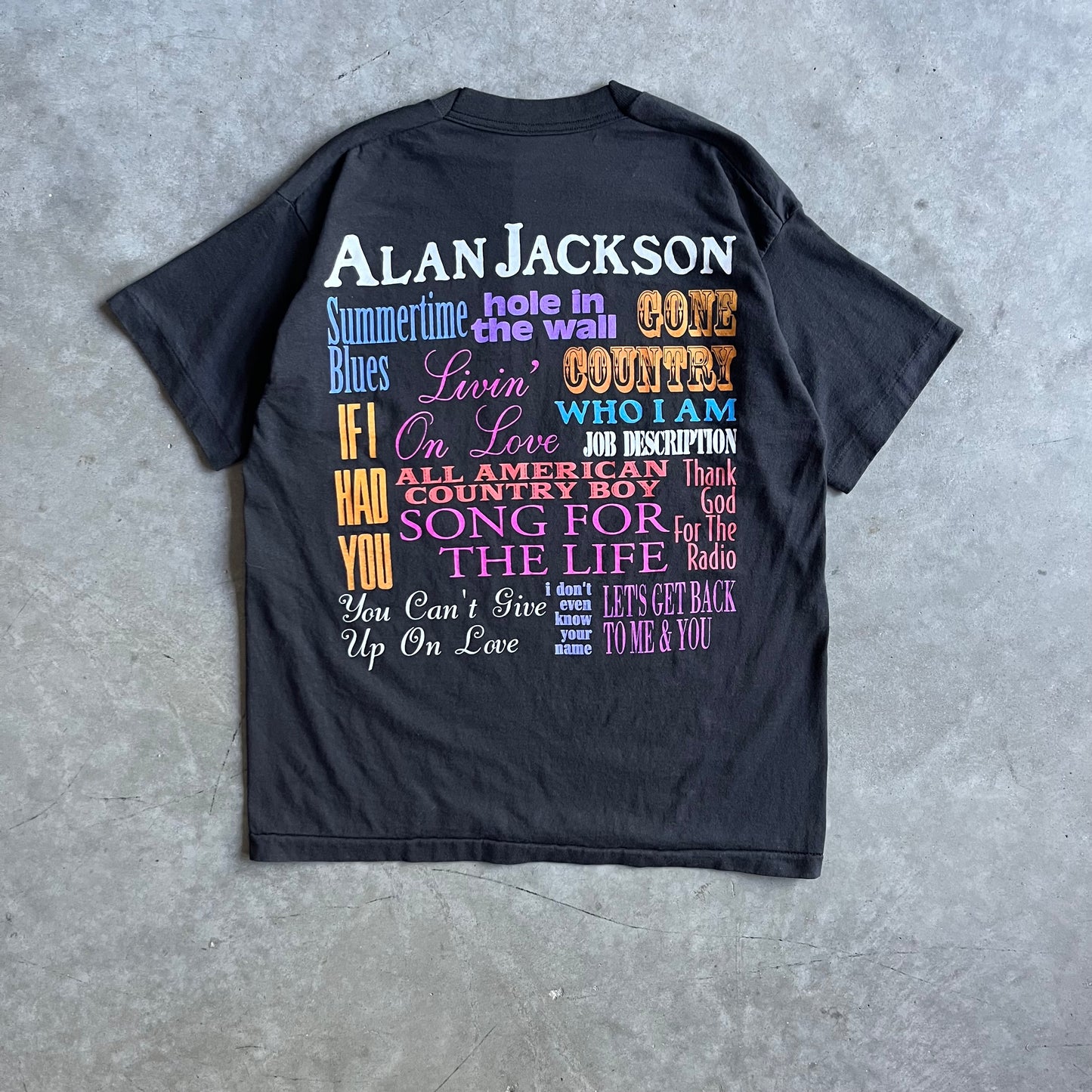 Vintage Big Graphic ‘95 Alan Jackson "Who I Am" Tour Tee