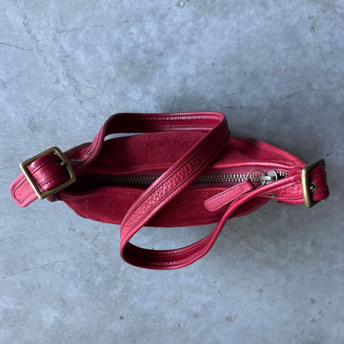 Rare 2006 Coach Red Janice Rough Out