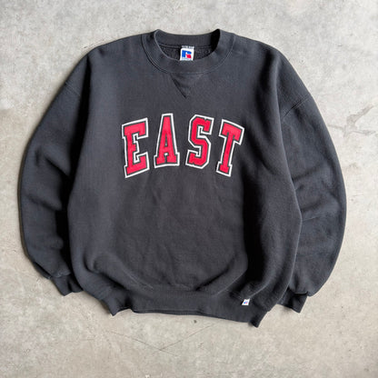 Vintage Russell Athletic “East” Spell-Out Black Sweatshirt
