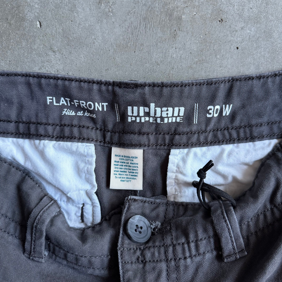 Urban Pipeline Grey Canvas Shorts