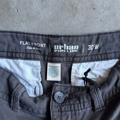 Urban Pipeline Grey Canvas Shorts
