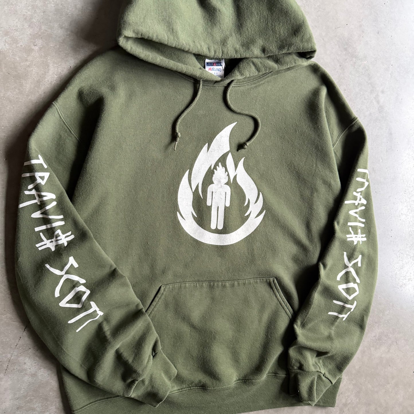 Travis Scott “La Flame” Centered Logo Hoodie