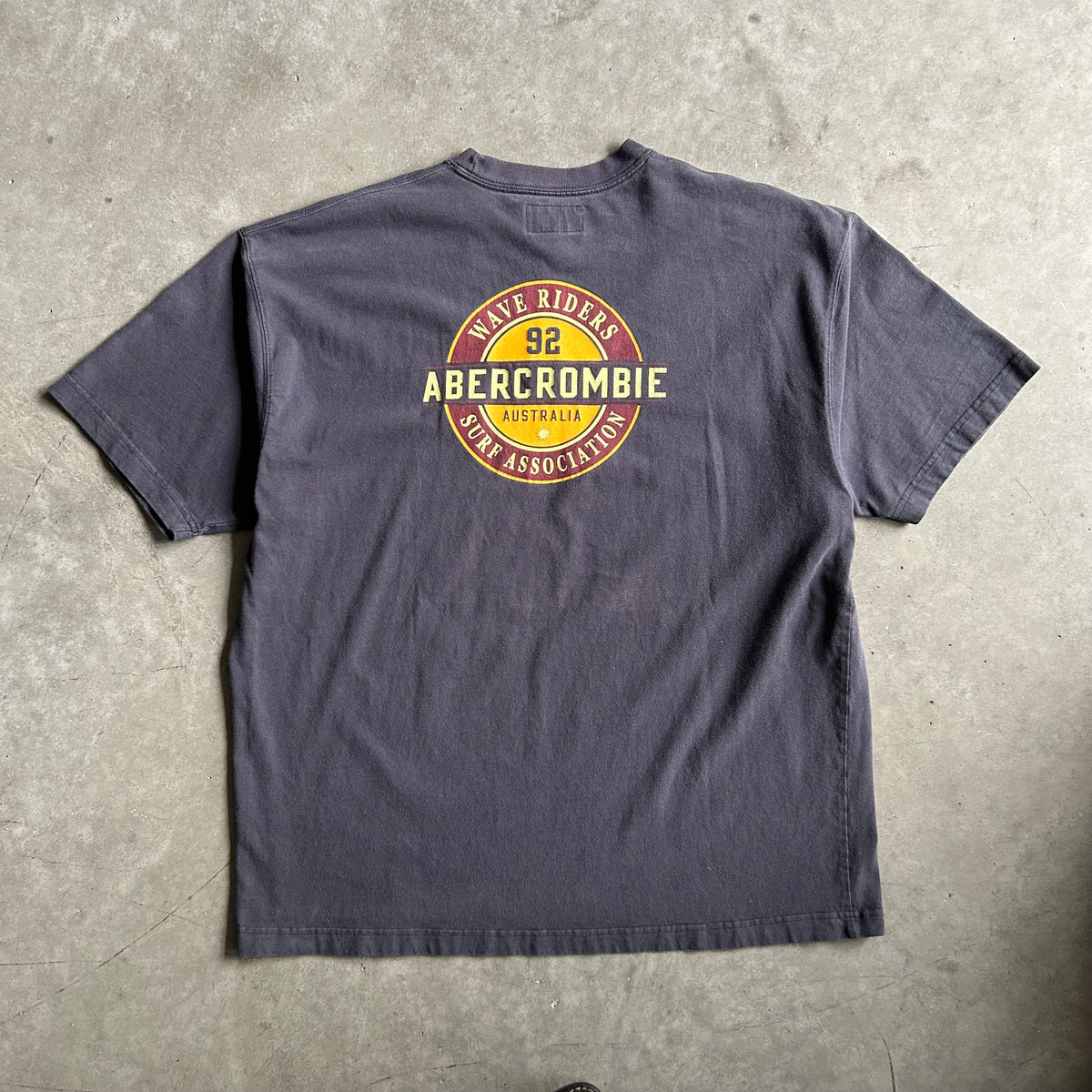 Y2K Abercrombie & Fitch Navy Spellout Surf Association T Shirt