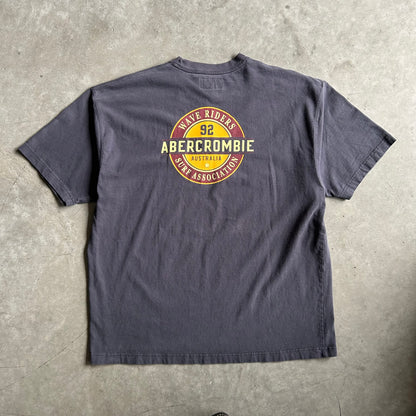 Y2K Abercrombie & Fitch Navy Spellout Surf Association T Shirt