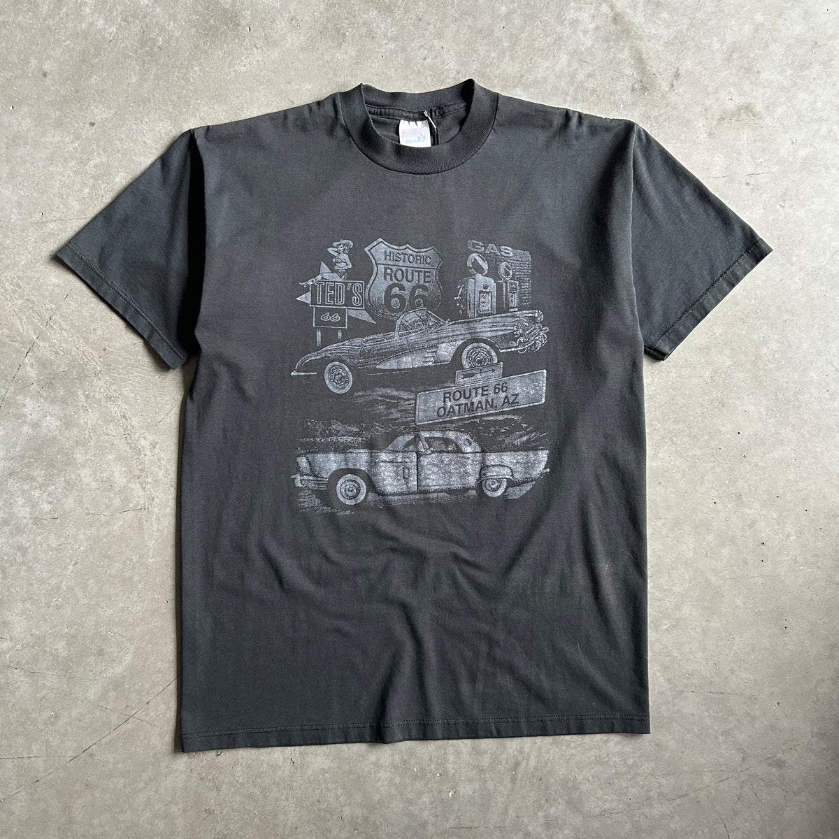 Vintage Ted’s Route 66 Oatman Arizona Black T Shirt